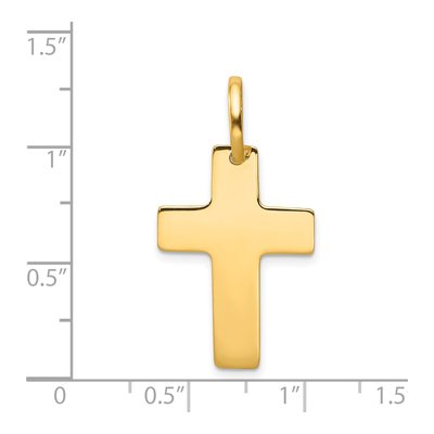 14K Yellow Gold Cross Pendant – view 4