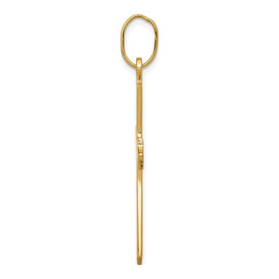 14K Yellow Gold Cross Pendant – view 3