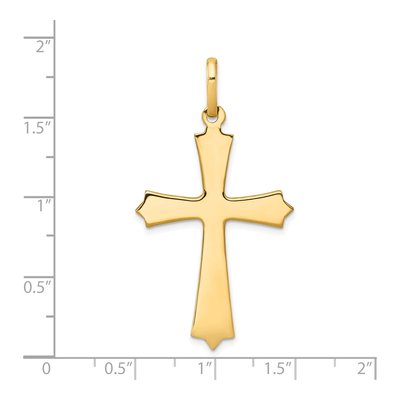 14K Yellow Gold Cross Pendant – view 4
