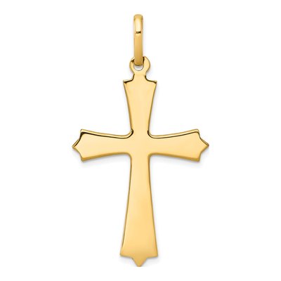 14K Yellow Gold Cross Pendant