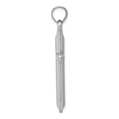 14K White Gold Hollow Cross Pendant – view 3