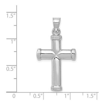 14K White Gold Cross Pendant – view 4
