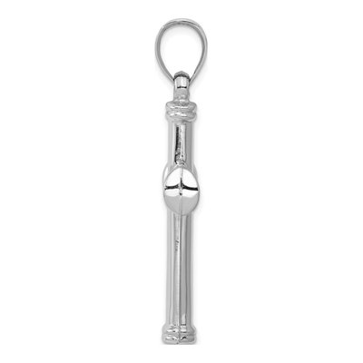 14K White Gold Hollow Cross Pendant – view 3