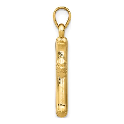 14K Yellow Gold Reversible Cross Pendant – view 3