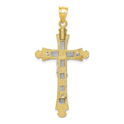 14K Two-Tone Gold Crucifix Pendant – view 5