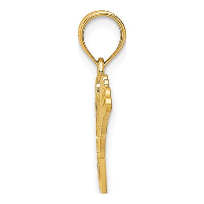 14K Yellow Gold Rabbit Pendant – view 3