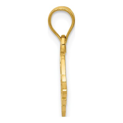 14K Yellow Gold Elephant Charm – view 3