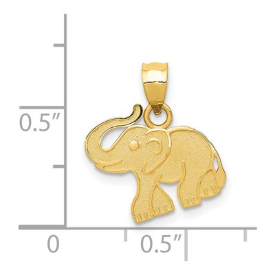 14K Yellow Gold Elephant Charm – view 4