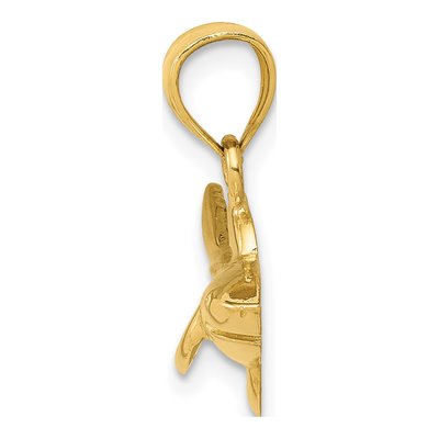 14K Yellow Gold Shark Pendant – view 3