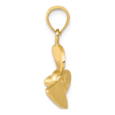 14K Yellow Gold Propeller Pendant – view 3