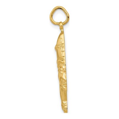 14K Yellow Gold Nefertiti Pendant – view 3