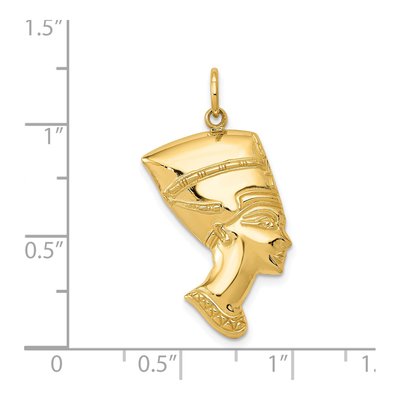 14K Yellow Gold Nefertiti Pendant – view 4