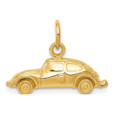 14K Yellow Gold Car Pendant