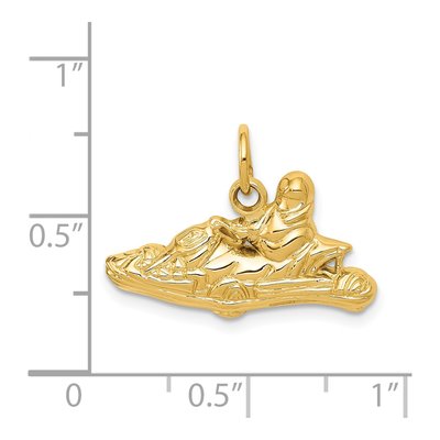 14K Yellow Gold Go-Kart Pendant – view 4