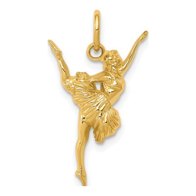 14K Yellow Gold Ballerina Pendant