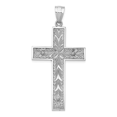 14K Two-Tone Gold Crucifix Pendant – view 5
