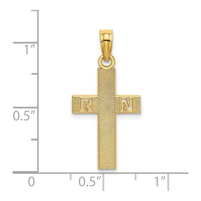 14K Yellow Gold Cross Pendant – view 4