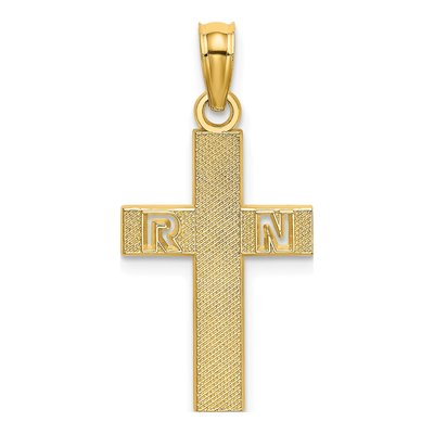 14K Yellow Gold Cross Pendant