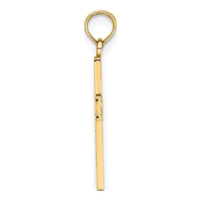 14K Yellow Gold Nurse Cross Pendant – view 3