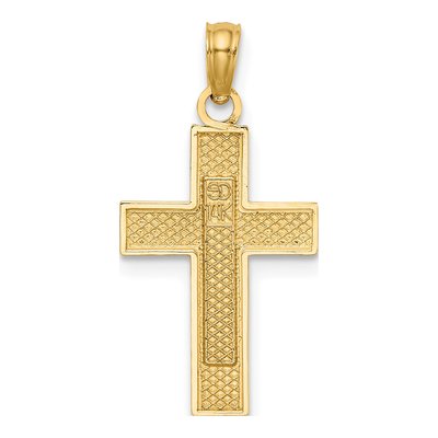14K Yellow Gold Nurse Cross Pendant – view 5