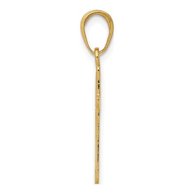 14K Yellow Gold Cross Pendant – view 3