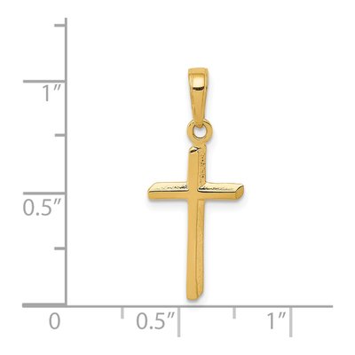 14K Yellow Gold Cross Pendant – view 4