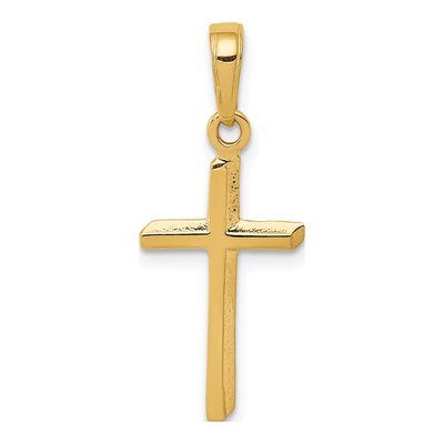 14K Yellow Gold Cross Pendant