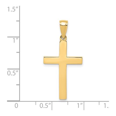14K Yellow Gold Cross Pendant – view 4