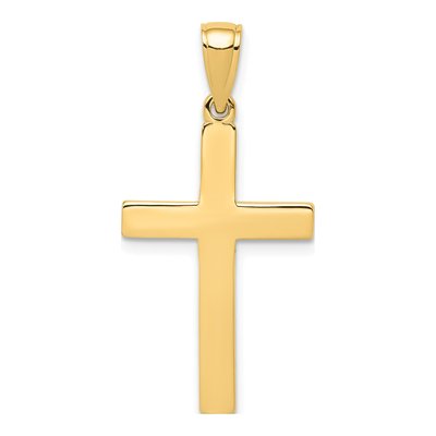 14K Yellow Gold Cross Pendant