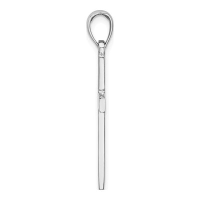 14K White Gold Cross Pendant – view 3