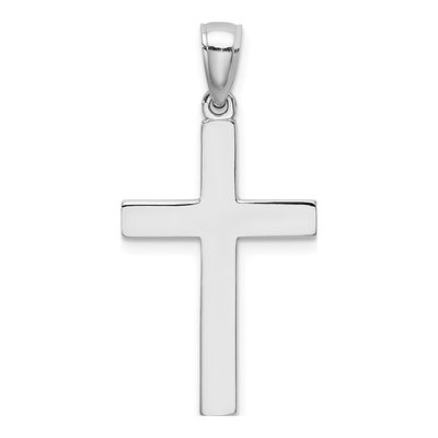 14K White Gold Cross Pendant – view 4