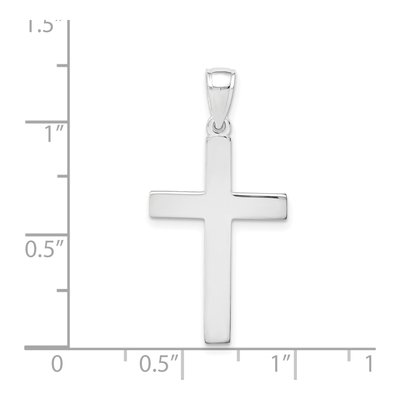 14K White Gold Cross Pendant – view 5