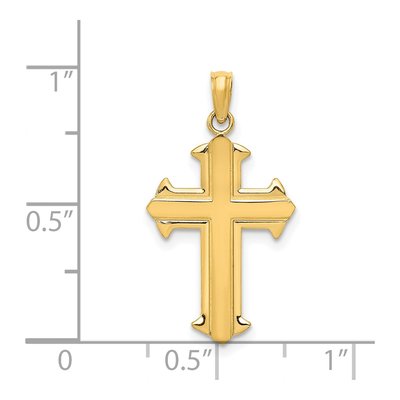 14K Yellow Gold Passion Cross Pendant – view 4