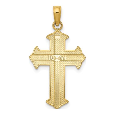 14K Yellow Gold Passion Cross Pendant – view 5