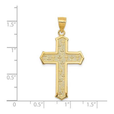 14K Yellow Gold Passion Cross Pendant – view 4