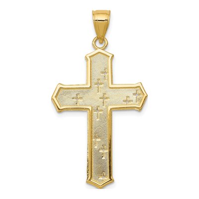 14K Yellow Gold Passion Cross Pendant – view 5