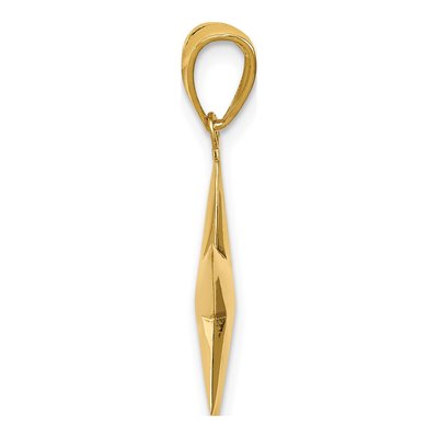 14K Yellow Gold 3-D Star Pendant – view 3