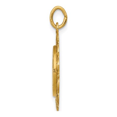14K Yellow Gold Our of Sorrows Medal Pendant – view 3