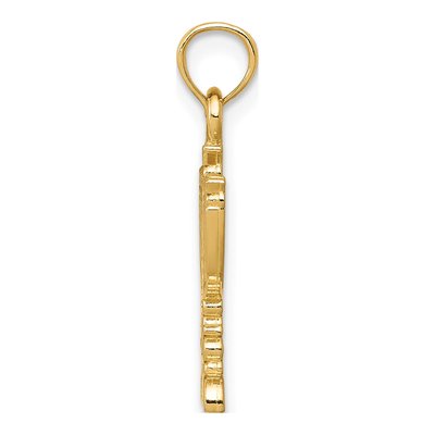 14K Yellow Gold Menorah Pendant – view 3