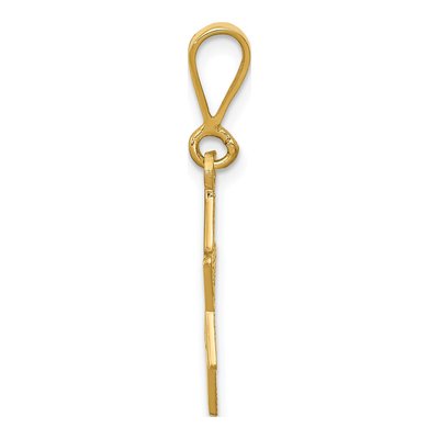 14K Yellow Gold Star of David Pendant – view 3