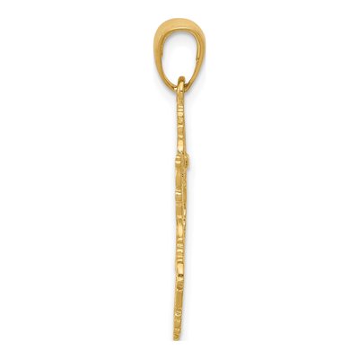 14K Yellow Gold Star of David Pendant – view 3