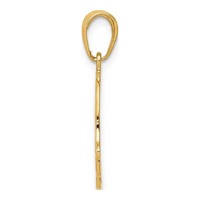 14K Yellow Gold Filigree Chamseh Pendant – view 3