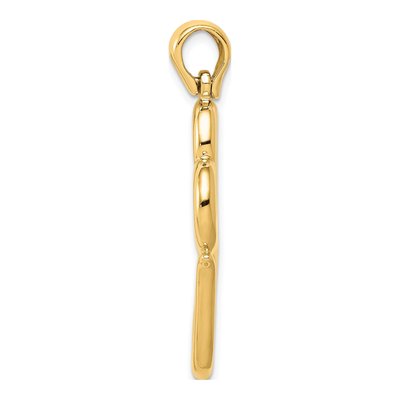 14K Yellow Gold Double Hearts Pendant – view 3