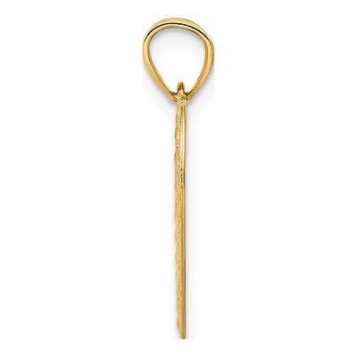 14K Yellow Gold Doves Heart Pendant – view 3