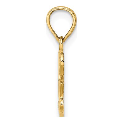 14K Yellow Gold I Heart YOU Pendant – view 3