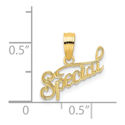 14K Yellow Gold SPECIAL Charm Pendant – view 5