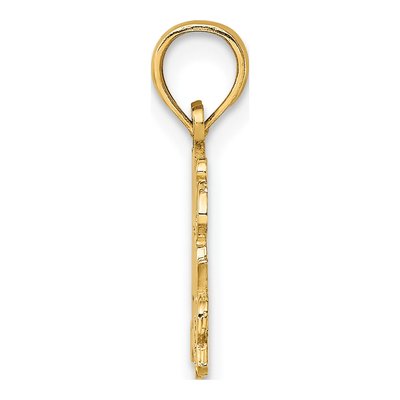 14K Yellow Gold Today Tomorrow Forever Charm – view 3