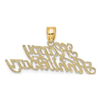 14K Yellow Gold Happy Anniversary Charm – view 5