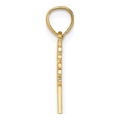 14K Yellow Gold Live Laugh Love Pendant – view 3