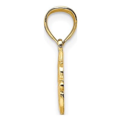 14K Yellow Gold BEST Friend Pendant – view 3